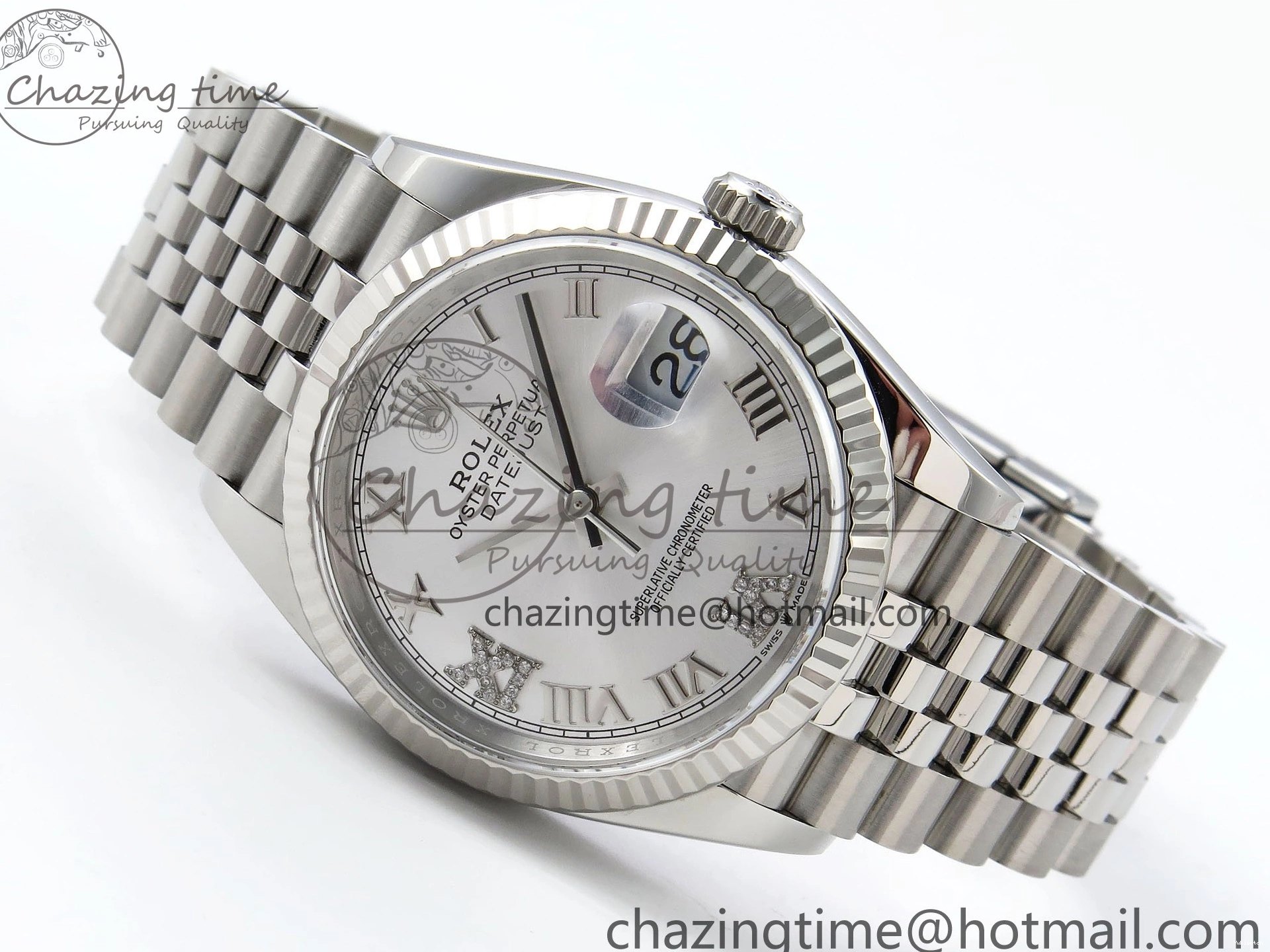 VR3235 36 APF 126234 Silver Steel Dial Bracelet on Jubilee Best DateJust Edition 904L Diamond 1:1 Roman 0520